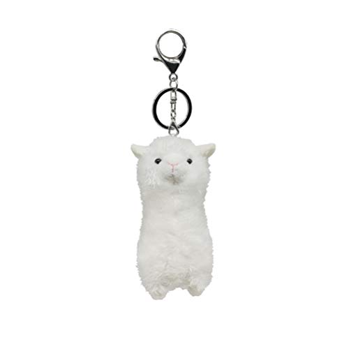 Yunobi Juguete de peluche de alpaca – Lindo llavero de peluche de llama, llavero luminoso de alpaca cómodo y encantador colgante de bolsa de muñeca de alpaca regalo para niños