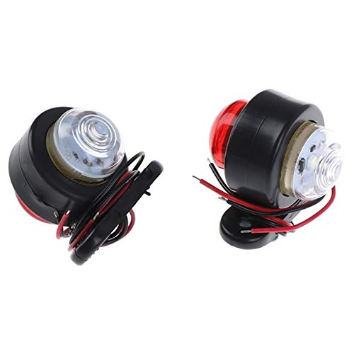 YUSHAOLI YSLI® 2pcs del Coche camión de Remolque de Marcador Lateral LED de luz Blanca de Red Turn Liquidación luz de señal de indicador de la lámpara for Camión Van caravanas 10-30V