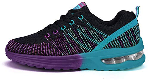 Zapatos de Running Para Mujer Zapatillas Deportivo Outdoor Calzado Asfalto Sneakers Negro 37