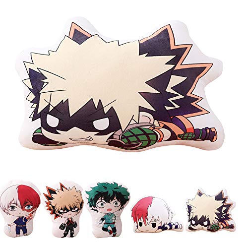 Zhongkaihua Anime My Hero Academia - Muñeca de peluche con figura de héroe de anime, juguete novedoso con imagen de dibujos animados, almohada para cama, sofá de juguete creativo