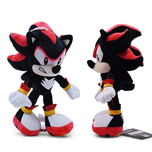 ZHTY Sonic Peluche 1 unids Sonic Toys 19-31cm Sonic Shadow Amy Rose Knuckles Tails Toys de Peluche Relleno Suave Peluche Muñecas Regalo para Navidad para niños Song