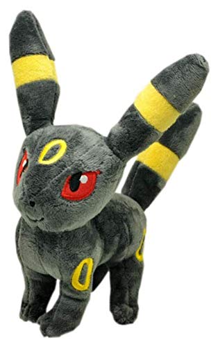 ZJSXIA Shiny Umbreon Sylveon Umbreon Flareon Vaporeon Jolteon Eevee Espeon Lefeon Glaceon Peluche Doll -Shiny Umbreon 23cm Pokemon Pikachu (Color : Umbreon 18cm)