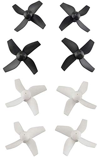 ZYGY 8PCS Hélice para HS210 JJRC H36 E010 GoolRC T36 NIHUI NH010 SANROCK GD65A ATOYX AT-66 RC Quadrotor (Negro&Blanco)