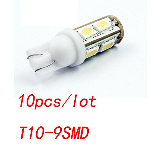 10 piezas T10 9SMD 5630 5730 para todos los coches Car Led Light, T10 9LED, BULBO W5W llevó la luz 5730 LÁMPARA