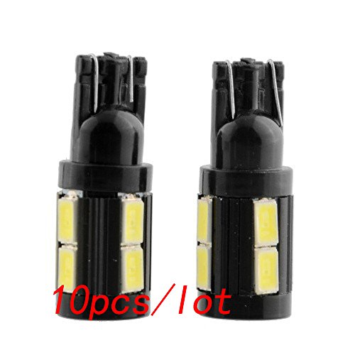 10 piezas T10 9SMD 5630 5730 para todos los coches Car Led Light, T10 9LED, cuña BULBO W5W llevó la luz 5730