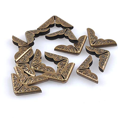 14x14x2mm Bronce esquinas de metal para libros Álbum de fotos Scrapbooking Menús Corner Protectors Metal Crafts DIY 100 unids CP1842