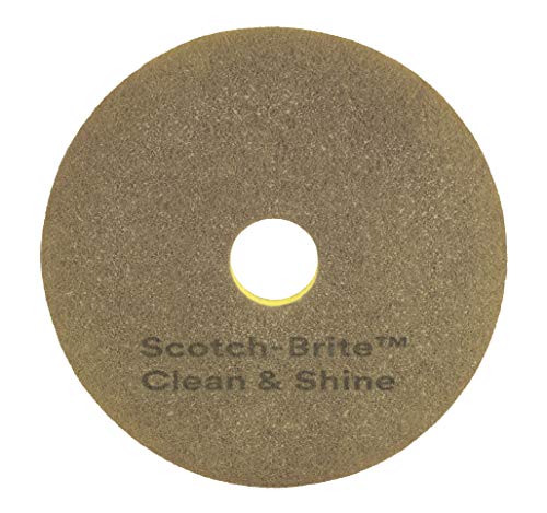 3M Scotch-Brite Clean & Shine - Almohadillas para máquina (5 unidades, 480 mm)