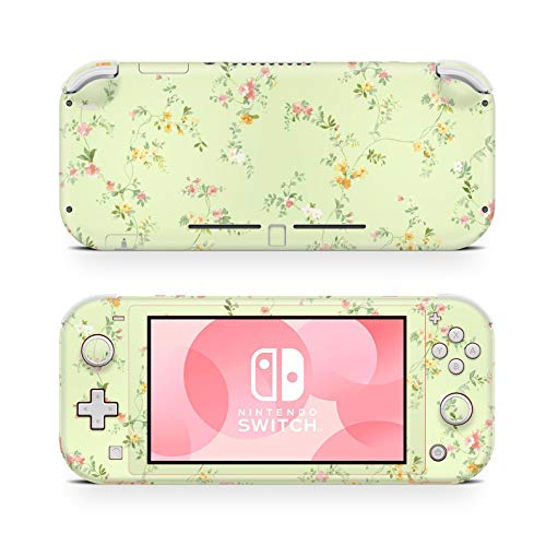 46 North Design Switch Lite Skin Vinyl Stickers Accesorios, Misma Calidad De Dacal Para Autos, Plantas Finas Vintage Verde Princesa Flores Fancy, Alta Calidad, Duradero, Fabricado En Canadá