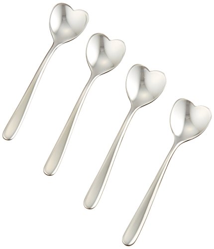 A di Alessi AMMI08SET - Set de 4 cucharillas de café (Acero Inoxidable 18/10 Brillante)