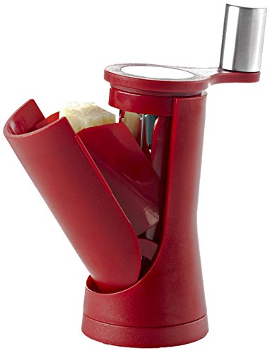 AdHoc CG05 - Rallador de Queso Pisa Rojo Acero INOX/Mat sintético (h.nr.)