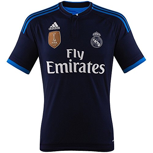 adidas Real 3 JSY WC - Camiseta para Hombre, Color Azul Marino/Azul/Blanco, Talla L