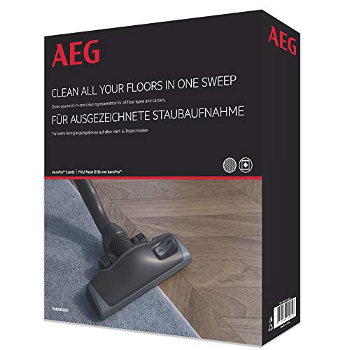 AEG Vario 700 AeroPro - Cepillo combinado para aspiradoras AEG y Electrolux (tubo ovalado de 36 mm)