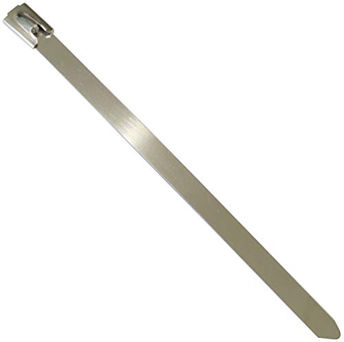 AERZETIX: 7.9mm x 200mm 20cm 10 Abrazaderas de sujeción bridas metálicas inox acero inoxidable C42130