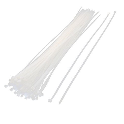 Aexit 10 mm x 650 mm auto bloqueo de cable reutilizable Zip (model: F7908OIV-6682GK) Ties Beige 100pcs