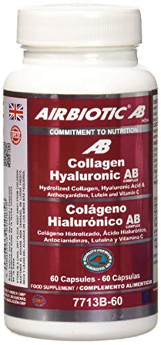 Airbiotic AB, Colageno Hialuronico Ab Complex, Multinutrientes Para la Piel - 60 Cápsulas