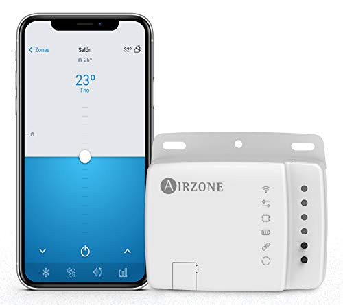 AIRZONE - Aidoo Control WiFi - Termostato WiFi - Compatible con Alexa y Google Home - Aire Acondicionado Fujitsu - Función control por voz - Control Climatización Inteligente