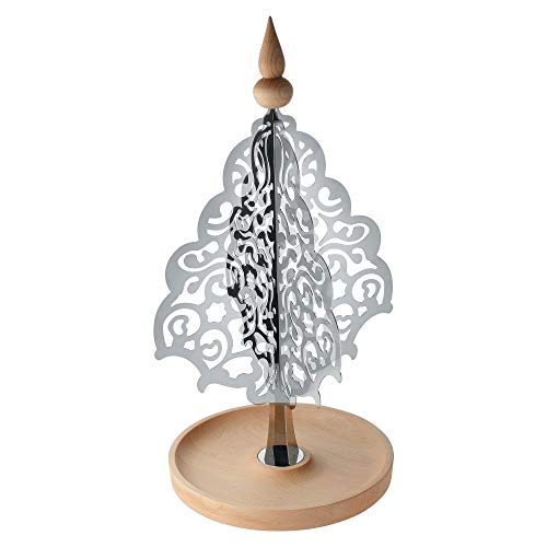 Alessi Dressed for X-mas Adorno de Navidad, Acero Inoxidable, Plateado