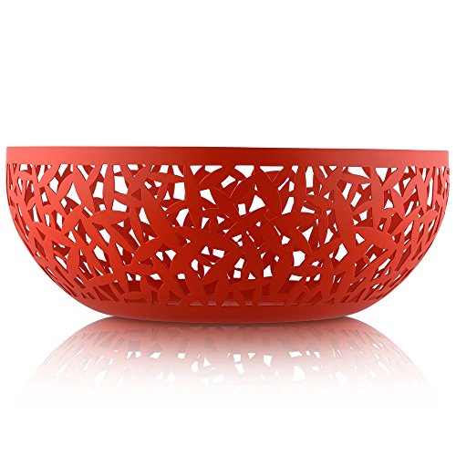 Alessi frutero de Acero con Resina epoxi, Rojo Cactus Colorido