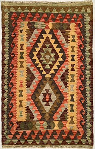 Alfombra Kilim Afgano, medida 85 x 136