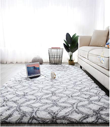 Alfombras Salon Grandes - Pelo Largo Alfombra Habitación Dormitorio Lavables Comedor Moderna Vivero