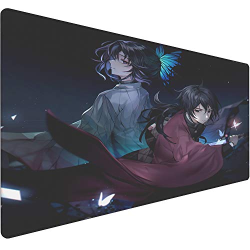 Alfombrilla para ratón Demon Slayer Ghost Hunter-C de Juegos Jugador Mat Profesional Almohadilla para Teclado de Ordenador de Mesa Grande Alfombras de Juego 900X400X3mm XXL