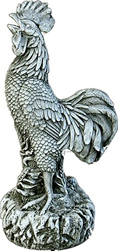 AnaParra Figura Decorativa Gallo de hormigón-Piedra para jardín o Exterior 50cm.