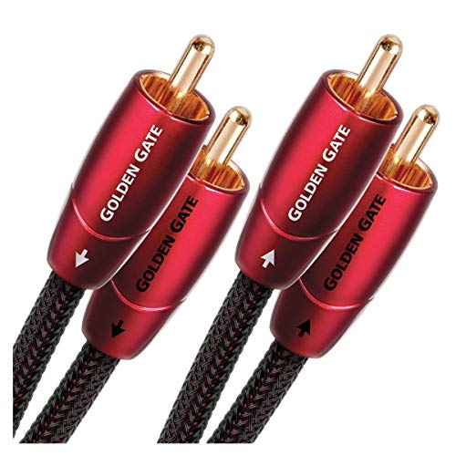 AudioQuest 3m Golden Gate RCA cable de audio 2 x RCA Negro - Cables de audio (2 x RCA, 2 x RCA, Cobre, 3 m, Negro)