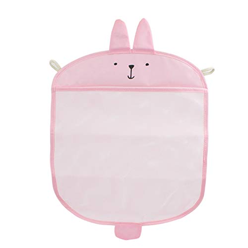 AzuNaisi La Bolsa de bebé del Tiempo del baño de Almacenamiento Juguete Red del Acoplamiento de baño Organizador Lindo multifunción Bolso Colgante (Rosa) Cuarto de baño