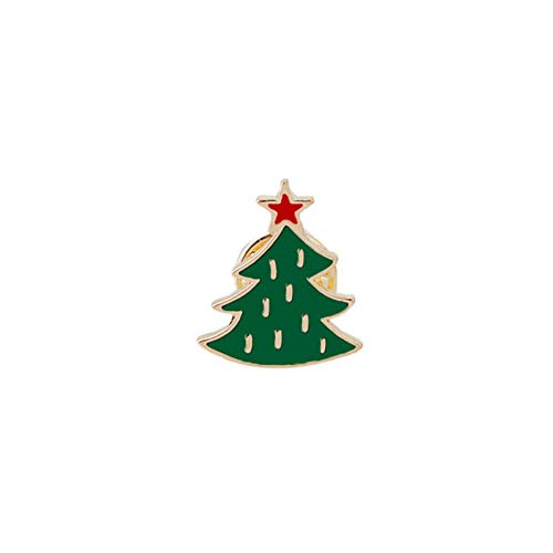 BBLL Broche Cute Christmas Tree Boots Santa Claus Jingle Bell Broche Cartoon Enamel Pins para Mujeres Winter Lapel Pin Badges Jewelry Gift   Christmas Tree 2