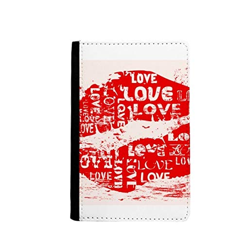 beatChong Cubierta De La Carpeta Días Palabra Clave Amor Beso Viajes Titular del Pasaporte Bolso Caja De Tarjeta De San Valentín