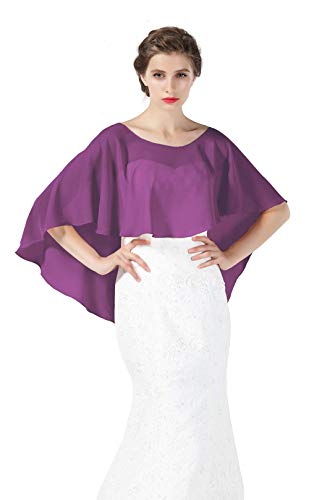 BEAUTELICATE Chal Estola de Gasa Mujer Capa Bolero para Fiesta Boda Novia 25 Colores