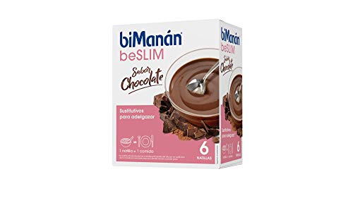 Bimanan - Beslim - Sustitutivos Para Adelgazar - Natilla De Chocolate - 6Uds 300 Gr