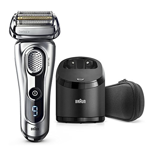 Braun Series 9 Afeitado 9292 CC, con carga y de limpieza y estuche de viaje, plata