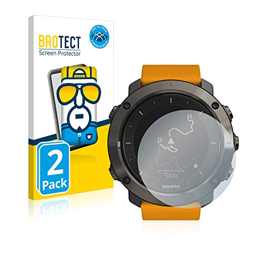 BROTECT Protector Pantalla Completa Compatible con Suunto Traverse/Traverse Alpha (2 Unidades) 3D Curvo