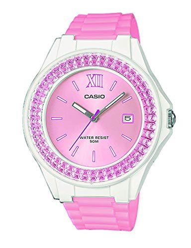 Casio Reloj Analógico para Mujer de Cuarzo con Correa en Acero Inoxidable LX-500H-4E3VEF