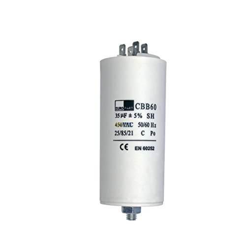 Condensador de arranque o condensador de motor 35 uF 450V con ranuras de conexion AMP