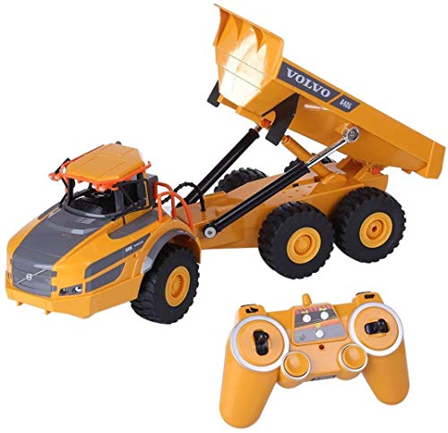 Control remoto Coche para niños 8-12, Trough Truck Remoto Control remoto Juguetes al aire libre para niños RC Trough camión volquete 2.4G RC Camión volquete articulado con control remoto para niños ad