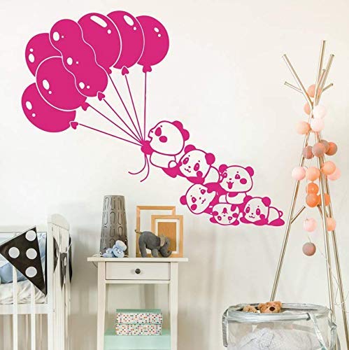 Cute Cartoon Balloon Panda Baby Dormitorio Decoración Niñas Niños Belleza Oso Panda Pet Jungle Animal Bamboo Decor 57 * 69Cm