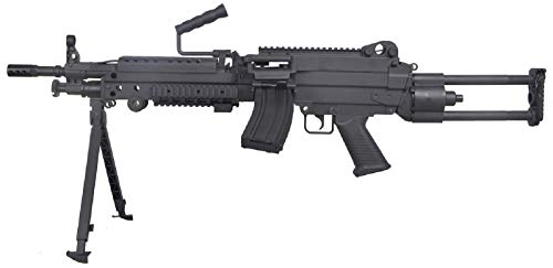 CyberGun Airsoft-M249 para Fn Herstal Minimi AEG Nylon Fiber y Metal/Color Black/Electric (0.5 Joule) - Semi/Full Automatic