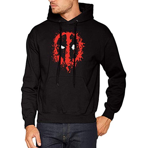 Deadpool Splatter - Sudadera con Capucha para Hombre (M)