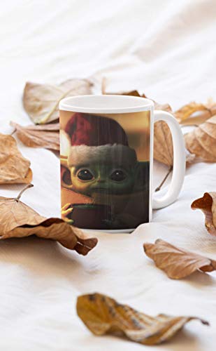 Desconocido Taza Baby Yoda Navidad. Adopta un Baby Jedi. Star Wars Navidad