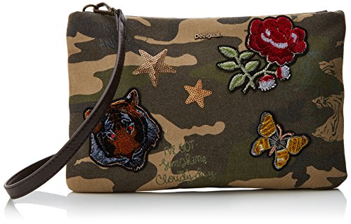 Desigual - Mone_Always Macau, Carteras Mujer, Verde (Verde Militar), 1x21.5x32.5 cm (B x H T)