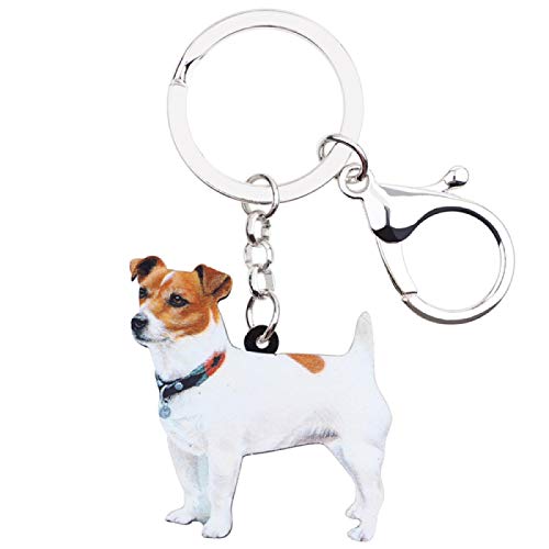 dingtian Llavero Lindo Perro llaveros Llavero Mujeres niña señoras Bolso Coche encantos joyería Animal Multicolr