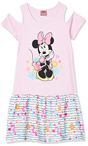 Disney niñas Minnie Mouse Vestido, Rosa, Talla 98, 3 años