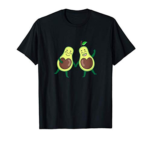 Divertida camisa de pareja de aguacate, regalo vegetariano Camiseta