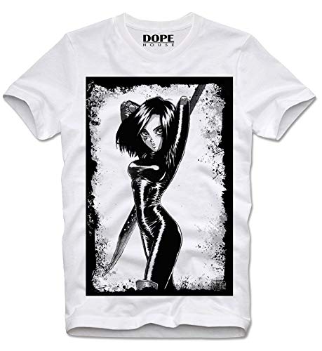 DOPEHOUSE T Shirt Camiseta Cyber Punk Cyberpunk Battle Angel Alita Girl Gunm Anime Manga Japan M