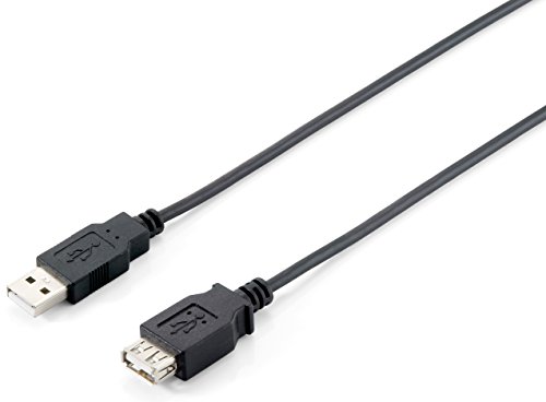 Equip 128852 - Cable alargador USB 2.0, Tipo Macho-Hembra, 5 m