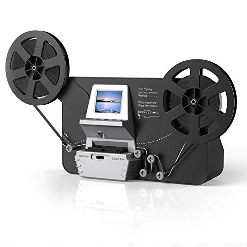 escáner de película Super 8 – Normal 8 Incluye Tarjeta SD de 32 GB digitalizador de película Digitalización Super 8 Digital Film Converter HD 1080P 2.4''LCD