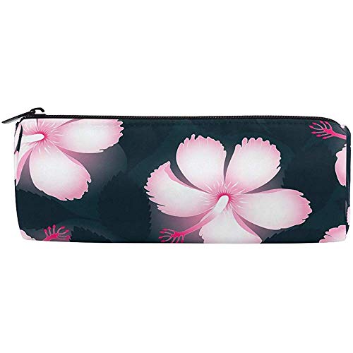 Estuche De Lápices Bolso De Pluma De Flores Abstractas Tropicales Bolso De Almacenamiento De Papelería Para Estudiantes, Billetera De Maquillaje