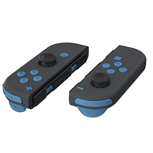 eXtremeRate Botones para Nintendo Switch Botón ABXY Botón de Dirección Botón de Disparador Resorte reemplazo Teclas SR SL L R ZR ZL con Herramientas para JoyCon, No Incluye Carcasa(Azul Azafata)